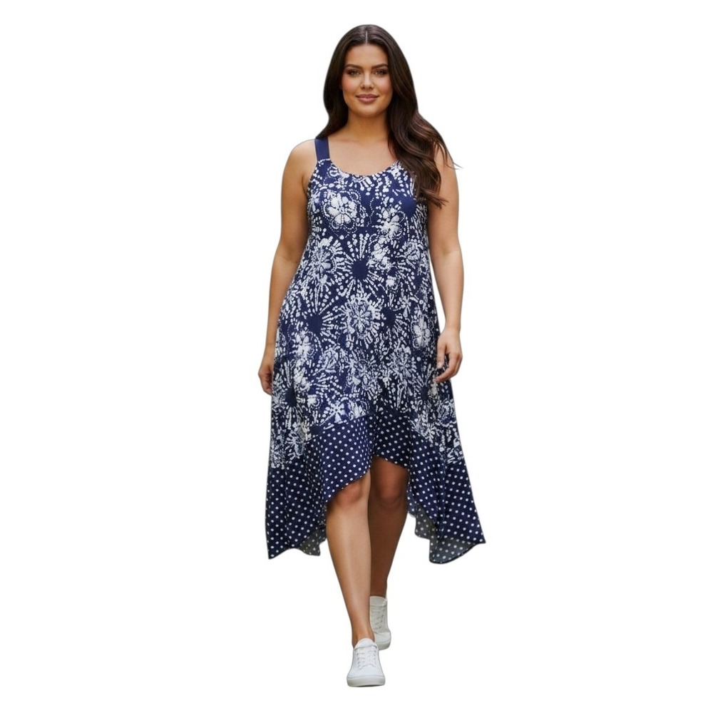 Simply Vera Asymmetrical Women size 3X Loungewear Comfortable Casual Loose Dress